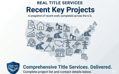 Recent Key Projects